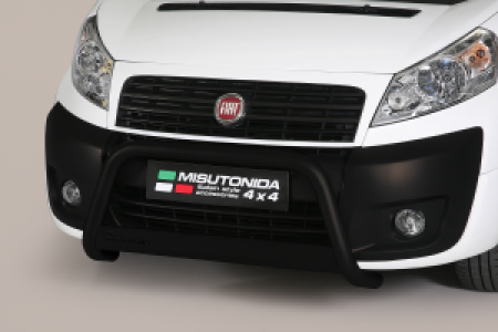 Pushbar | Fiat | Scudo Combi 07-12 4d bus. / Scudo Combi 12- 4d bus. | RVS zwart Medium Bar CE-keur