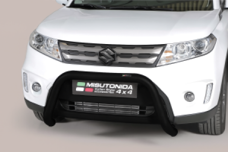 Pushbar | geschikt voor Suzuki | Vitara 15-18 5d suv. | zwart Super Bar RVS CE-keur