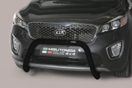 Pushbar | geschikt voor Kia | Sorento 15- 5d suv. | RVS zwart Medium Bar CE-keur