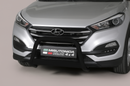 Pushbar | geschikt voor Hyundai | Tucson 15-18 5d suv. | RVS zwart Medium Bar CE-keur