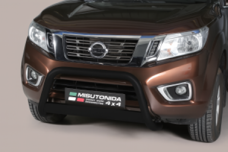 Pushbar | geschikt voor Nissan | Navara 16- 2d pic. / Navara 16- 4d pic. | zwart Medium Bar RVS CE-keur
