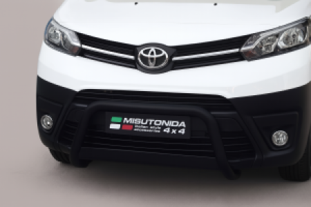 Pushbar | geschikt voor Toyota | Proace 16- 2d bes. | zwart Medium Bar RVS CE-keur
