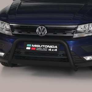Pushbar | geschikt voor Volkswagen | Tiguan 16- 5d suv. | zwart Medium Bar RVS CE-keur