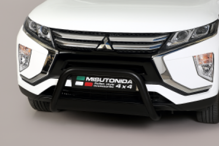 Pushbar | geschikt voor Mitsubishi | Eclipse Cross 17- 5d suv. | RVS zwart Medium Bar CE-keur