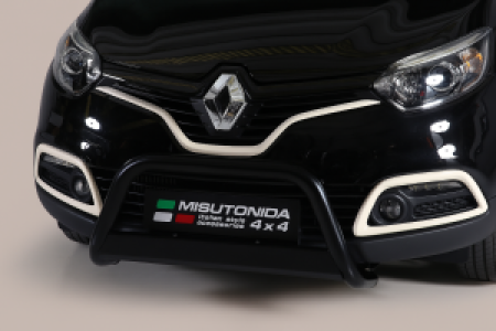 Pushbar | Renault | Captur 13-17 5d suv. | zwart Medium Bar RVS CE-keur