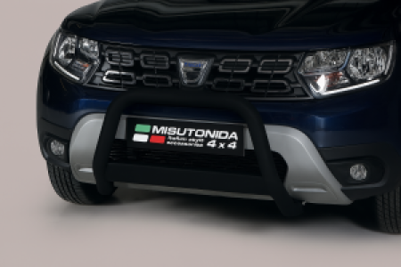 Pushbar | geschikt voor Dacia | Duster 18-20 5d suv. | RVS zwart Medium Bar CE-keur