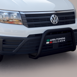 Pushbar | geschikt voor Volkswagen | Crafter Kombi 17- 4d bus. | zwart Medium Bar RVS CE-keur