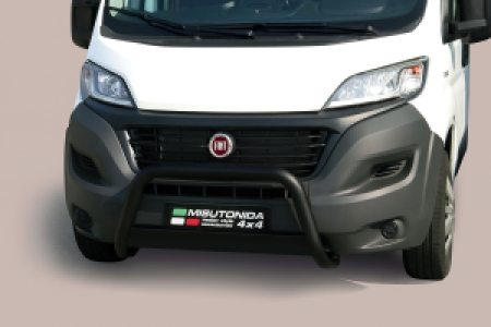 Pushbar | Fiat | Ducato Combinato 14- 4d bus. | RVS zwart Medium Bar CE-keur