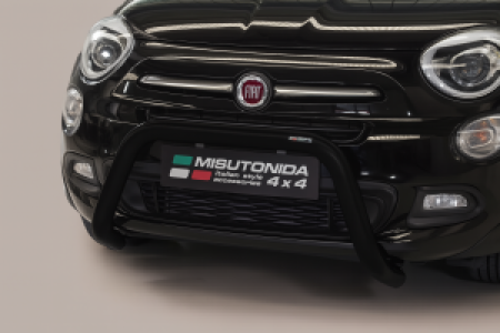 Pushbar | Fiat | 500X 15- 5d suv. | RVS zwart Super Bar CE-keur