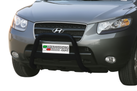 Pushbar | geschikt voor Hyundai | Santa Fe 06-10 5d suv. | RVS zwart Medium Bar