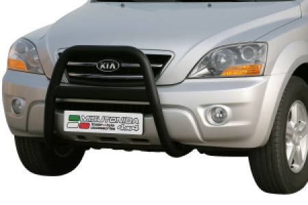 Pushbar | geschikt voor Kia | Sorento 06-09 5d suv. | RVS zwart High Medium Bar