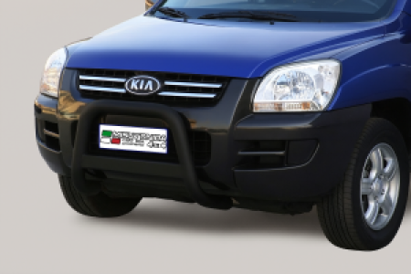 Pushbar | Kia | Sportage 04-07 5d suv. / Sportage 07-08 5d suv. | RVS zwart Medium Bar
