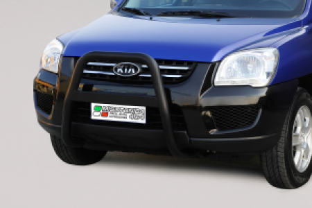 Pushbar | Kia | Sportage 04-07 5d suv. / Sportage 07-08 5d suv. | RVS zwart High Medium Bar