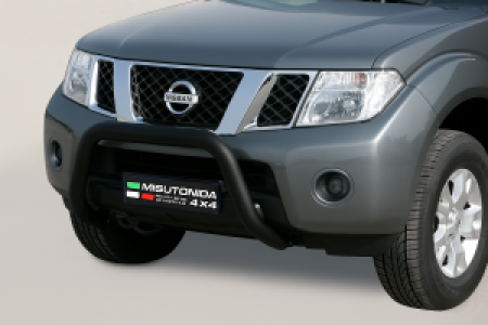 Pushbar | geschikt voor Nissan | Pathfinder 05-10 5d suv. | zwart Super Bar RVS
