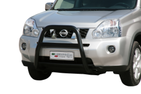 Pushbar | geschikt voor Nissan | X-Trail 07-10 5d suv. | zwart High Medium Bar RVS