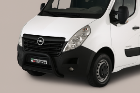 Pushbar | Opel | Movano Combi 11-14 4d bus. / Movano Combi 14-19 4d bus. | zwart Medium Bar RVS CE-keur