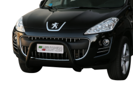 Pushbar | geschikt voor Peugeot | 4007 07-11 5d suv. | zwart Medium Bar RVS CE-keur