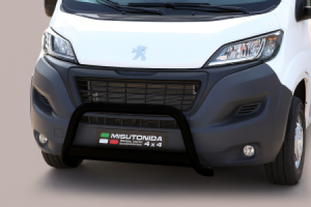 Pushbar | geschikt voor Peugeot | Boxer Combi 14- 4d bus. | zwart Medium Bar RVS CE-keur