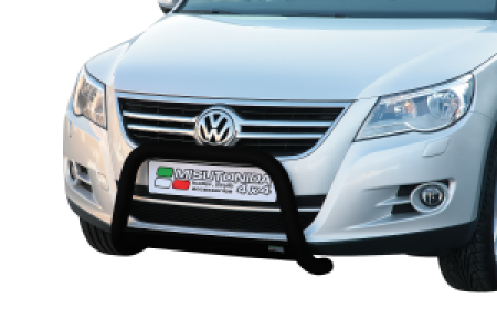 Pushbar | geschikt voor Volkswagen | Tiguan 07-11 5d suv. | zwart Medium Bar RVS CE-keur