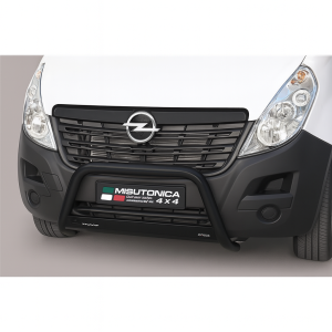 Pushbar | Opel | Movano 19-21 4d bus | LWB | RVS Medium Bar zwart CE-keur