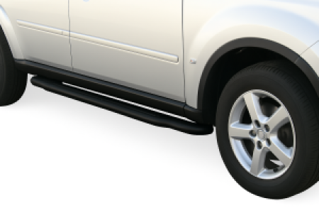 Side Bars | geschikt voor Dodge | Nitro 07-10 5d suv. | RVS zwart Pedana
