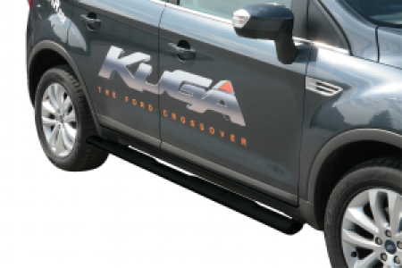 Side Bars | Ford | Kuga 08-13 5d suv. | RVS zwart Design Side Protection