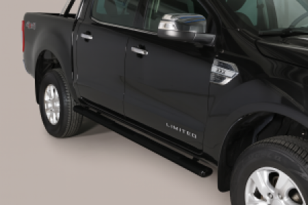 Side Bars | Ford | Ranger Double Cab 12-15 4d pic. / Ranger Double Cab 15- 4d pic. | zwart Design Side Protection RVS
