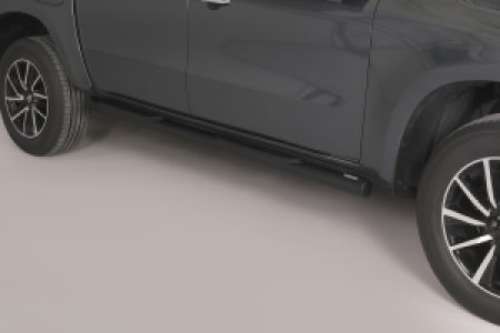Side Bars | geschikt voor Hyundai | Santa Fe 00-04 5d suv. | RVS zwart Grand Pedana