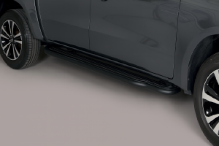 Side Bars | geschikt voor Hyundai | Terracan 01-04 5d suv. / Terracan 04-07 5d suv. | RVS zwart Pedana