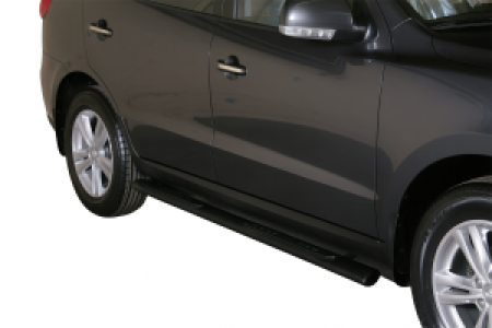 Side Bars | geschikt voor Hyundai | Santa Fe 10-12 5d suv. | RVS zwart Grand Pedana