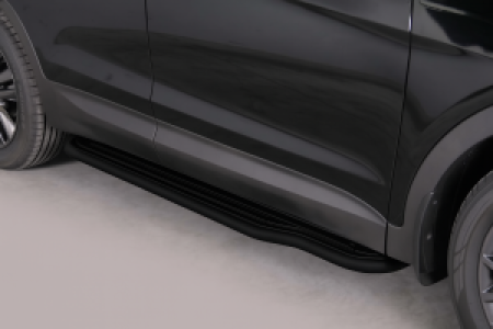 Side Bars | geschikt voor Jeep | Cherokee 89-93 3d suv. / Cherokee 89-97 5d suv. / Cherokee 97-01 5d suv. | RVS zwart Pedana