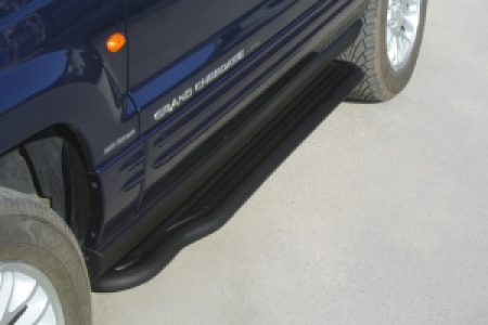 Side Bars | geschikt voor Jeep | Grand Cherokee 01-03 5d suv. / Grand Cherokee 03-05 5d suv. / Grand Cherokee 99-01 5d suv. | RVS zwart Pedana