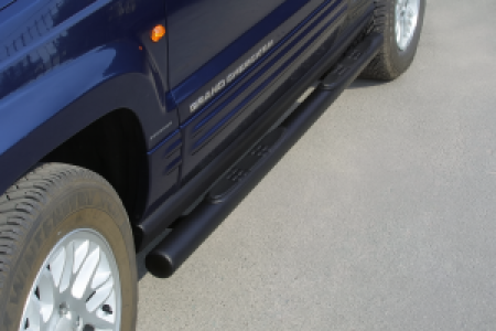 Side Bars | geschikt voor Jeep | Grand Cherokee 01-03 5d suv. / Grand Cherokee 03-05 5d suv. / Grand Cherokee 99-01 5d suv. | RVS zwart Grand Pedana
