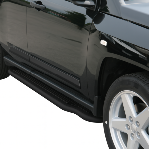 Side Bars | geschikt voor Jeep | Compass 06-11 5d suv. | RVS zwart Pedana