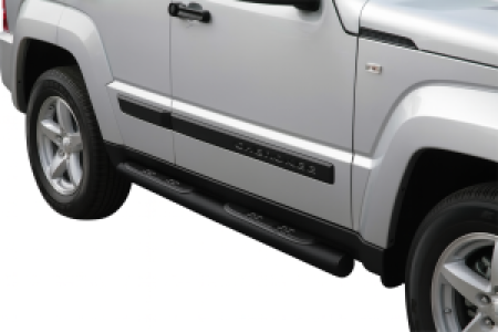 Side Bars | geschikt voor Jeep | Cherokee 08-11 5d suv. | RVS zwart Grand Pedana