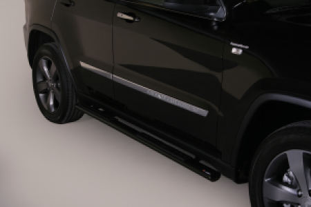 Side Bars | geschikt voor Jeep | Grand Cherokee 11-13 5d suv. | RVS zwart Design Side Protection