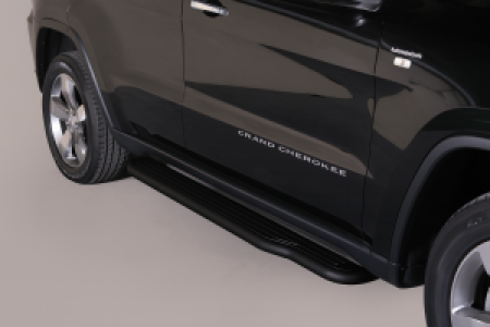 Side Bars | geschikt voor Jeep | Grand Cherokee 11-13 5d suv. | RVS zwart Pedana