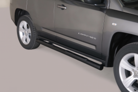 Side Bars | geschikt voor Jeep | Compass 11-13 5d suv. / Compass 13-16 5d suv. | RVS zwart Grand Pedana