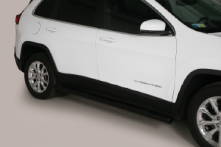 Side Bars | geschikt voor Jeep | Cherokee 14- 5d suv. | RVS zwart Grand Pedana