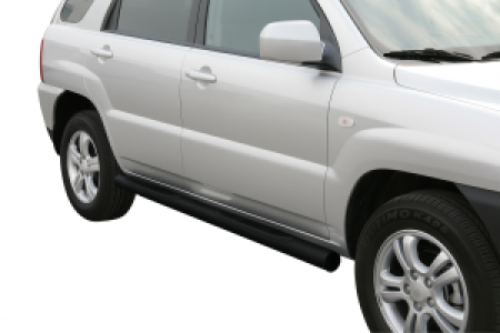 Side Bars | geschikt voor Kia | Sportage 08-10 5d suv. | RVS zwart Grand Pedana