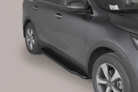 Side Bars | geschikt voor Kia | Sorento 15- 5d suv. | RVS zwart Pedana
