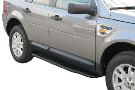 Side Bars | Land Rover | Freelander 07-12 5d suv. / Freelander 12-14 5d suv. | RVS zwart Pedana