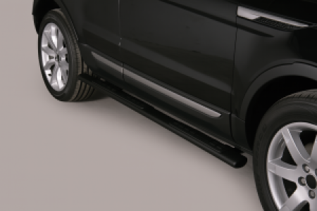 Side Bars | Land Rover | Range Rover Evoque 11-13 5d suv. / Range Rover Evoque 13- 5d suv. | RVS zwart Design Side Protection Pure & Prestige uitvoering | Pre-facelift