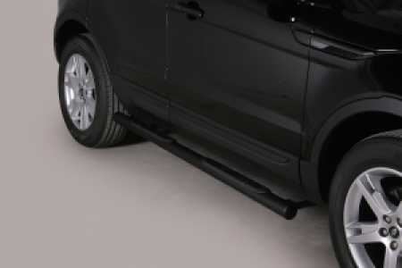 Side Bars | Land Rover | Range Rover Evoque 11-13 5d suv. / Range Rover Evoque 13- 5d suv. | RVS zwart Grand Pedana Pure & Prestige uitvoering | Pre-facelift