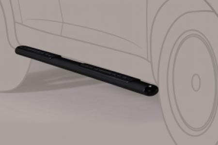 Side Bars | geschikt voor Mazda | CX-7 07-09 5d suv. | RVS zwart Design Side Protection