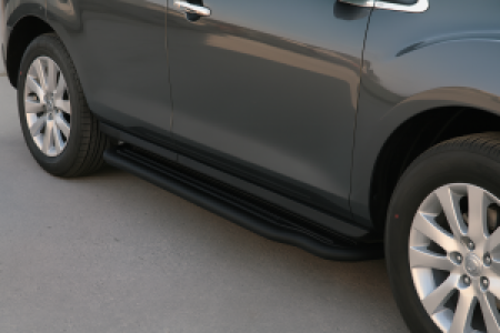 Side Bars | geschikt voor Mazda | CX-7 07-09 5d suv. | RVS zwart Pedana
