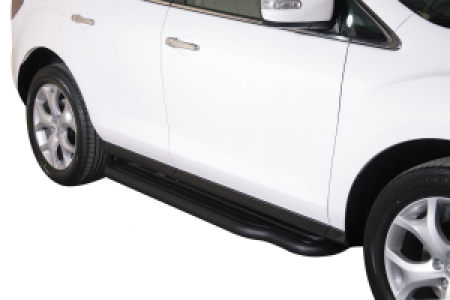 Side Bars | geschikt voor Mazda | CX-7 09-12 5d suv. | RVS zwart Pedana