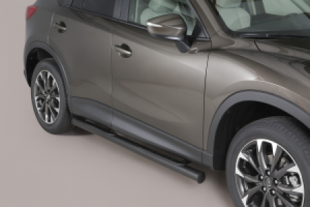 Side Bars | geschikt voor Mazda | CX-5 15-17 5d suv. | RVS zwart Grand Pedana