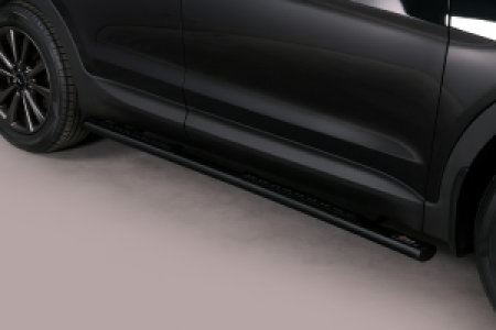 Side Bars | geschikt voor Mitsubishi | Outlander 07-10 5d suv. | zwart Design Side Protection RVS