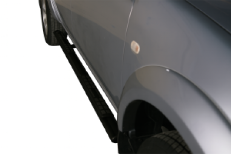 Side Bars | geschikt voor Mitsubishi | L200 12-15 4d pic. | D.C. | zwart Design Side Protection RVS
